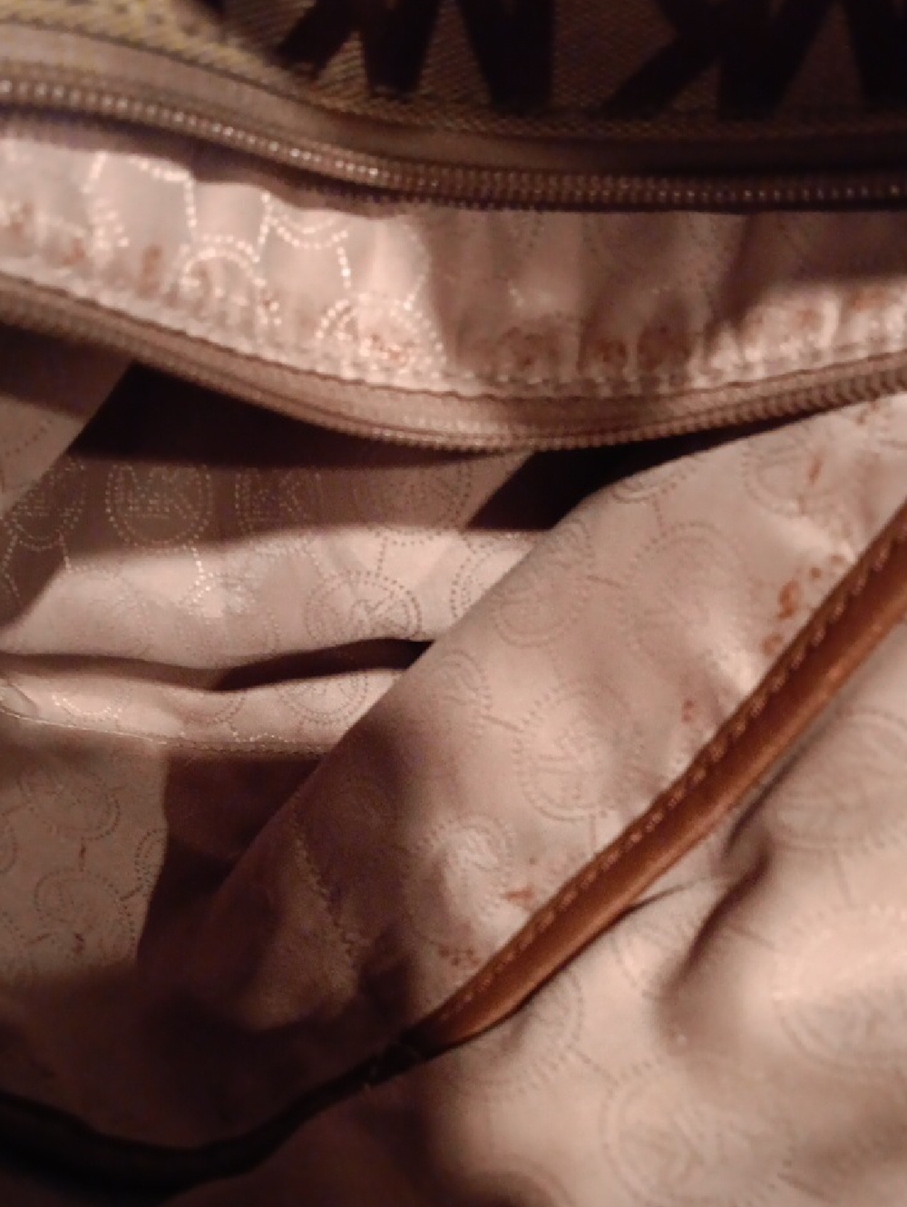 Michael Kors Monogram Brown Canvas Tote with Leather Strapso5 - Picture 9 of 10